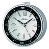 Seiko Alarm Clock, Plastic, Silver/Black, 95 mm