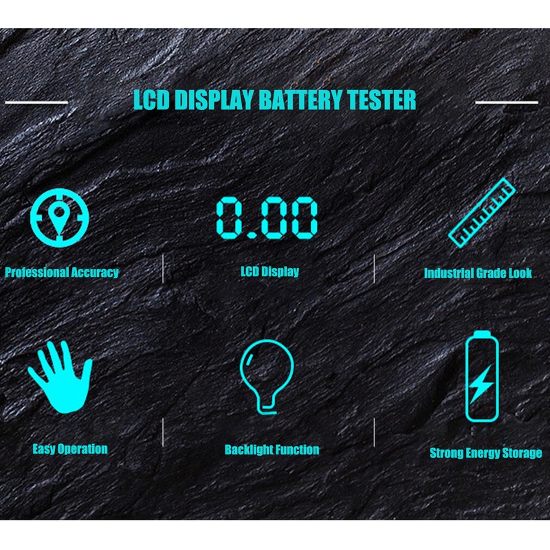Peacefair Lithium Battery Voltage Tester LCD Display Internal Resistance Meter