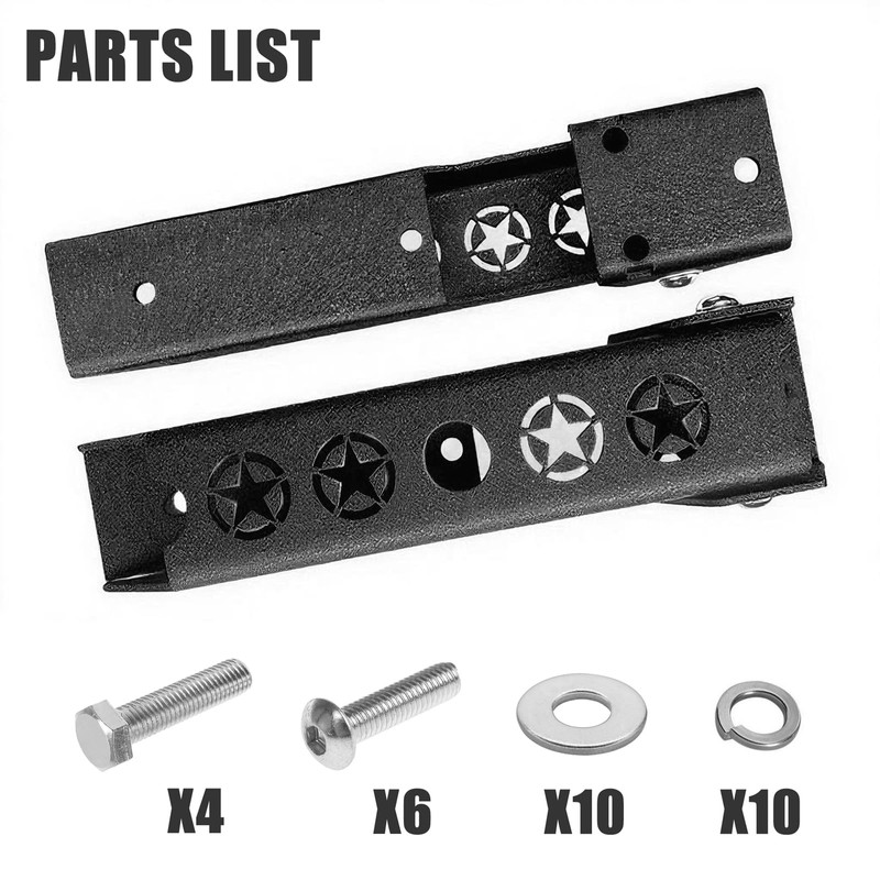 KLYONA Heavy Duty Reinforced Tailgate Hinge Set Compatible with 2007