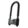 4 Digit Combination Padlock, Heavy Duty Anti Theft U-Shape Security