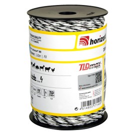 horizont turbomax W6 Pasture Fence Wire, 200 m, 6 x 0.30 mm TLDmax Ladder - for 25 km Fence Length, 180 kg Breaking Load - for Pasture Fence, Wire Pasture Fence