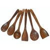Wood Vibe 6-Piece Wooden Spoons for Cooking, Long Handle Wooden