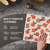 RECYCO Swedish Dishcloths for Kitchen | 4 Pack Peachy Leaves