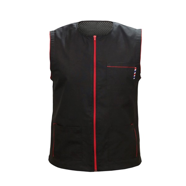 Barber Vest Shirt Jacket Sleeveless Men's Salon Hair Repellent Ultra