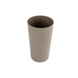 Mainstays Set of 4 Mainstays Round Plastic Tumbler Swirl Etched 26oz Beige