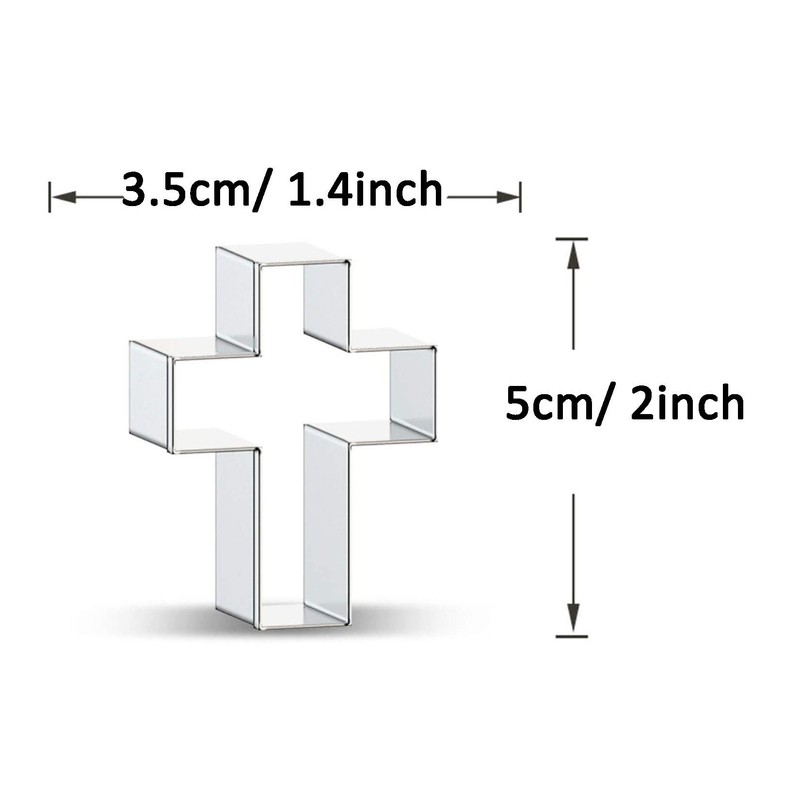 WDYJMALL Crucifix Cross Crucifixion Shape Cookie Cutter - F