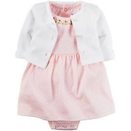 Carter's Baby Girls' Star Printed Chambray Dress, Blue, 9 Months