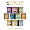 Twinings Herbal Caffeine-Free Tea Bags Sampler, Assortment Variety Pack (40