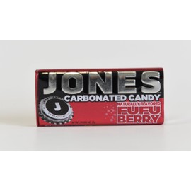 JONES Soda Carbonated Candy, Fufu Berry, Pack of 8
