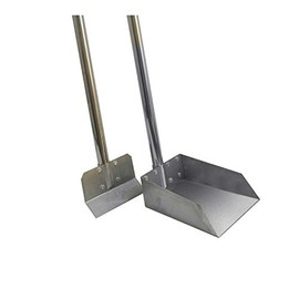 Pooper Scooper with Aluminum Handle for Pets Rake or Spade Strong Lightweight (with Spade)