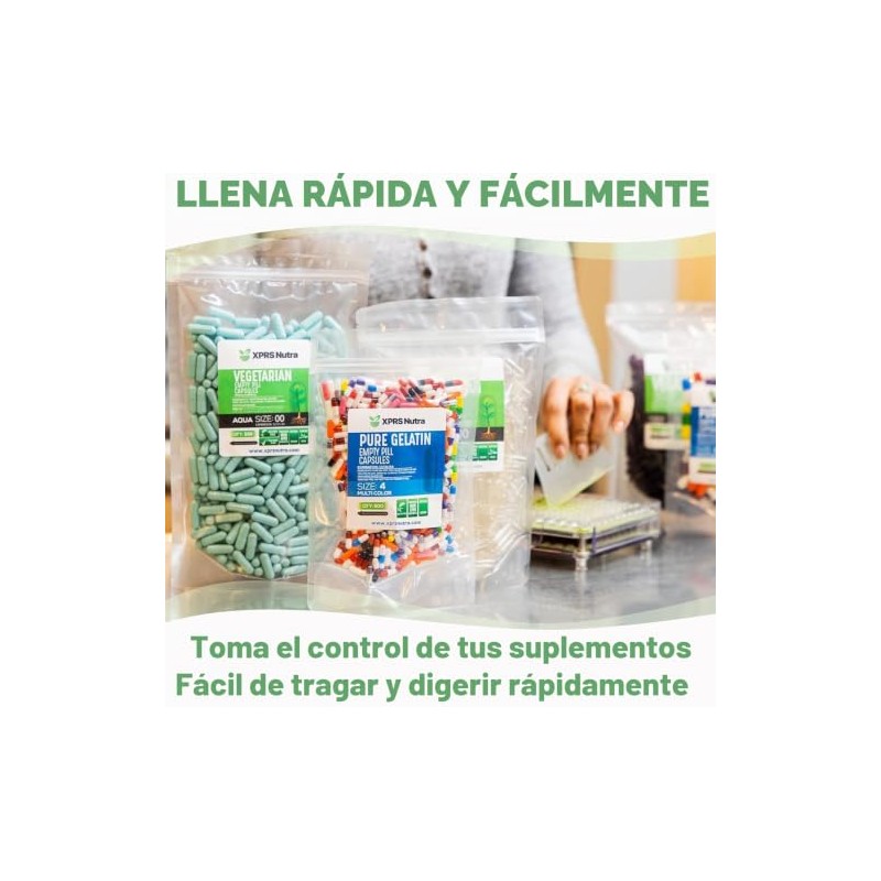 Size 3 Clear Empty Gelatin Capsules, 500 Count, Halal &