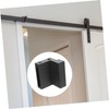 TEHAUX Flat Track Barn Door Stop Durable Zinc Alloy Sliding