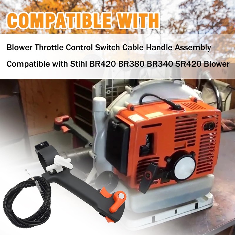 Blower Throttle Control Switch Cable Handle Assembly Fit for Stihl