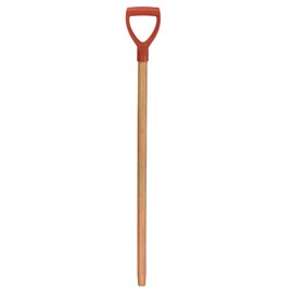 HARFINGTON Shovel Handle Replacement 35.43" x 1.38" Wooden Long D Handle Shovels with D Grip Garden Accessories for Digging Raking Tool,Red