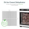 COSORI Food Dehydrator Accessories, Plastic Mesh Screens for 10 Tray