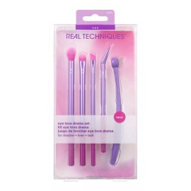 Real Techniques Kit Brochas Maquillaje Eye Love 5 Pzas C30