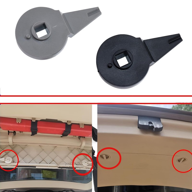 JNNJ Warning Triangle Cover, Holder Warning Triangle Tailgate Knob Holder