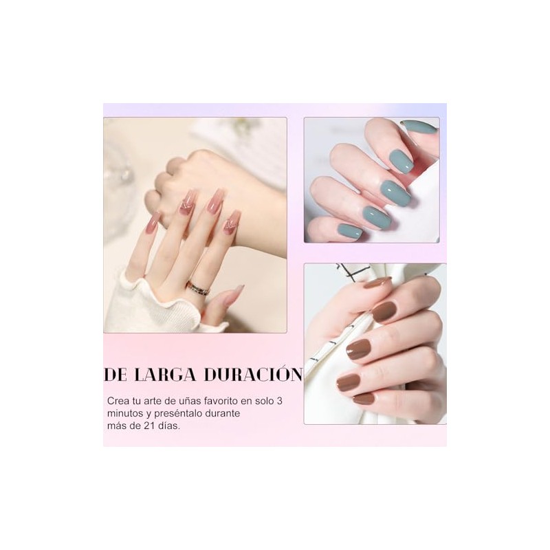 12PCS Esmalte de Uñas en Gel, Kits de Iñas de