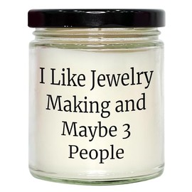 Funny Jewelry Making Candle - Gifts from Friends - Vanilla Scented Birthday Unique Gifts