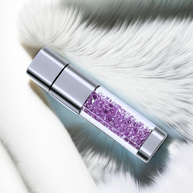 WooTeck 128GB Jewelry Crystal Lipstick USB Flash Drive,High Speed Memory