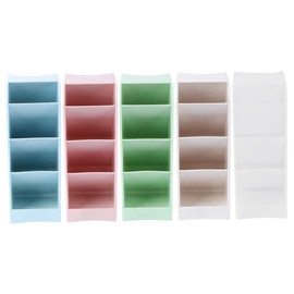 Operitacx 5Pcs Showcase plastic desktop storage holder display stand storage bucket cosmetics organiser girl heart Accessories lipstick pen stand acrylic lipstick holder pen pencil