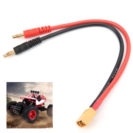 XT60 Charging Cable, Stable XT60 to 4.0mm Banana Plug 12AWG Cable Lightweight for Boat Models for Airplane for Rc Car