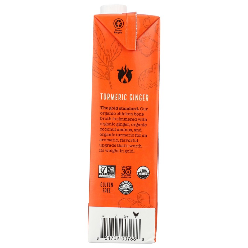 Kettle & Fire Organic Turmeric Ginger Bone Broth, 32 OZ