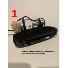 HAP Brand Compatible with/Replacement for 1994-2001 Acura Integra Outside Passengers Door Handle Rebuild Kit