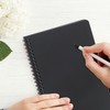 miikoul 100 Packs A5 Spiral Notebooks, Black Ruled Notebooks Bulk,