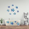 CORTNEY 12 Pcs Turtle Wall Decals, Bathroom Wall Stickers Waterproof,