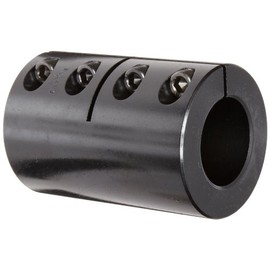 Ruland CLX-12-8-F One-Piece Clamping Rigid Coupling, Black Oxide Steel, 3/4" Bore A Diameter, 1/2" Bore B Diameter, 1-1/2" OD, 2-1/4" Length