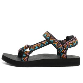 Muboliy - Sandalias originales para mujer, cómodas, de secado rápido, informales, para caminar, senderismo, agua con soporte para el arco, Limonada Pinky, 24 cm