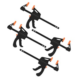 4 Pcs Quick Grip Clamps, 4 Inch Quick Release Clamps, F Wood Clamps, Ratchet Bar Clamps, Woodworking Clamps for Manual Work, DIY Handmade Craft, Woodwork