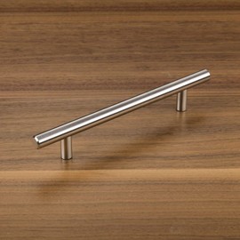 10 PCS T BAR 128MM BEDROOM KITCHEN CUP BOARD CABINET DOOR HANDLES W/SCREW Z097