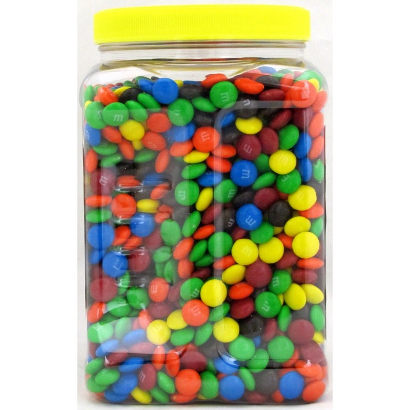 M&M's M&Ms Plain Milk Chocolate Candy Pantry Size 62oz Jar