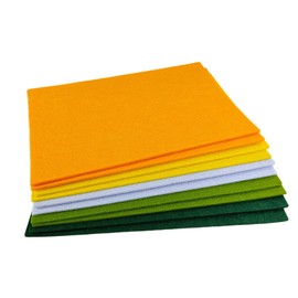Jtnohx Felt, 3mm Thick Felt Sheets, 8"x12" Felt Fabric for Crafts, 10 Pcs Hard Stiff Felt for Sewing Holiday & DIY (Irish Day Colors Series）