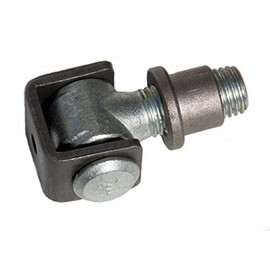 UHRIG Adjustable Gate Hinge M24, Heavy Duty Band, Partially Galvanised, with Weld Nut, Adjustable Gate Hinge for Heavy Gates