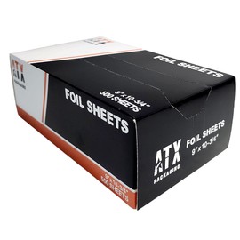 Premium Quality 9" x 10.75" SilverInterfolded Aluminum Foil Pop-Up Precut Sheets - Ideal for Storing, Grilling, Cooking Food - Aluminum Foil Wraps (6 Boxes of 500)