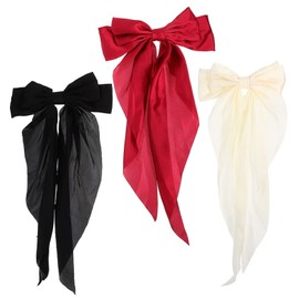 Beavorty 5sets Girls Hair Bows Bow Clips for Women 6 Colorful Hair Ribbons Set 3pcs*5