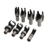 Neilsen CT0488 8pc Wood Plug Cutting Set - Carbon Steel,