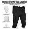 Exxact Sports Rebel Mens Integrated Football Pants with Built-in Pads,