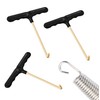 YAZANY 2 Pack Trampoline Spring Pull Tool, T-Hook Tent Peg