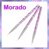 Veraly Pinceles Profesional Para Mano Alzada Decoración Uñas 3pz F