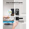 Zowill Keyless Entry Door Lock with 2 Lever Handles, Zowill