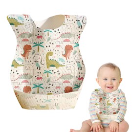 30PCS Disposable Bibs, Disposable Bibs Baby, Toddler Bibs 2-4 Years, Baby Food Bib, 35 x 23cm Absorbent Paper, Wipeable Bibs for Babies, Toddler Bib for Boys Girls Travel Outdoor