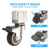 PATIKIL 2" Swivel Caster Wheels with 7/9" U Bracket, 4