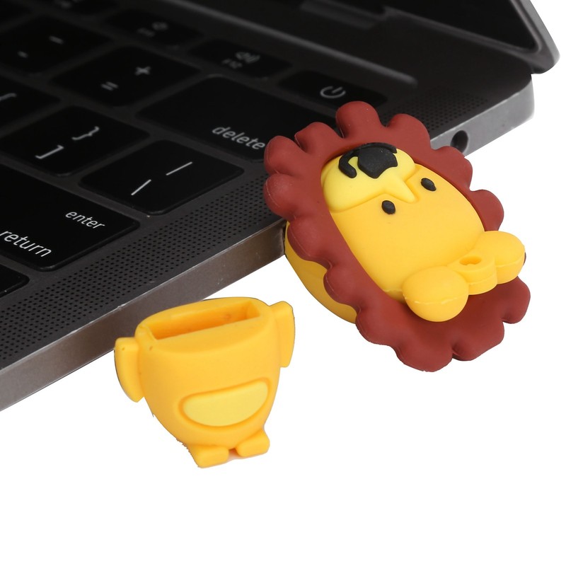 U Disk USB2.0 3 Dimensional Cute Lovely Lion Shape Data