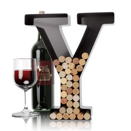 HOUSE VINES WWW.HOUSEVINES.COM Wine Letter Cork Holder Art Wall Décor ~ Metal Letter Wine Cork Holder Monogr...
