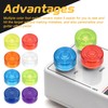 MECCANIXITY 20 Pcs Footswitch Toppers Guitar Pedal Button Caps Plastic