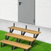 Zwinz Steel Stair Stringer 3 Step, Metal Stair Stringers for